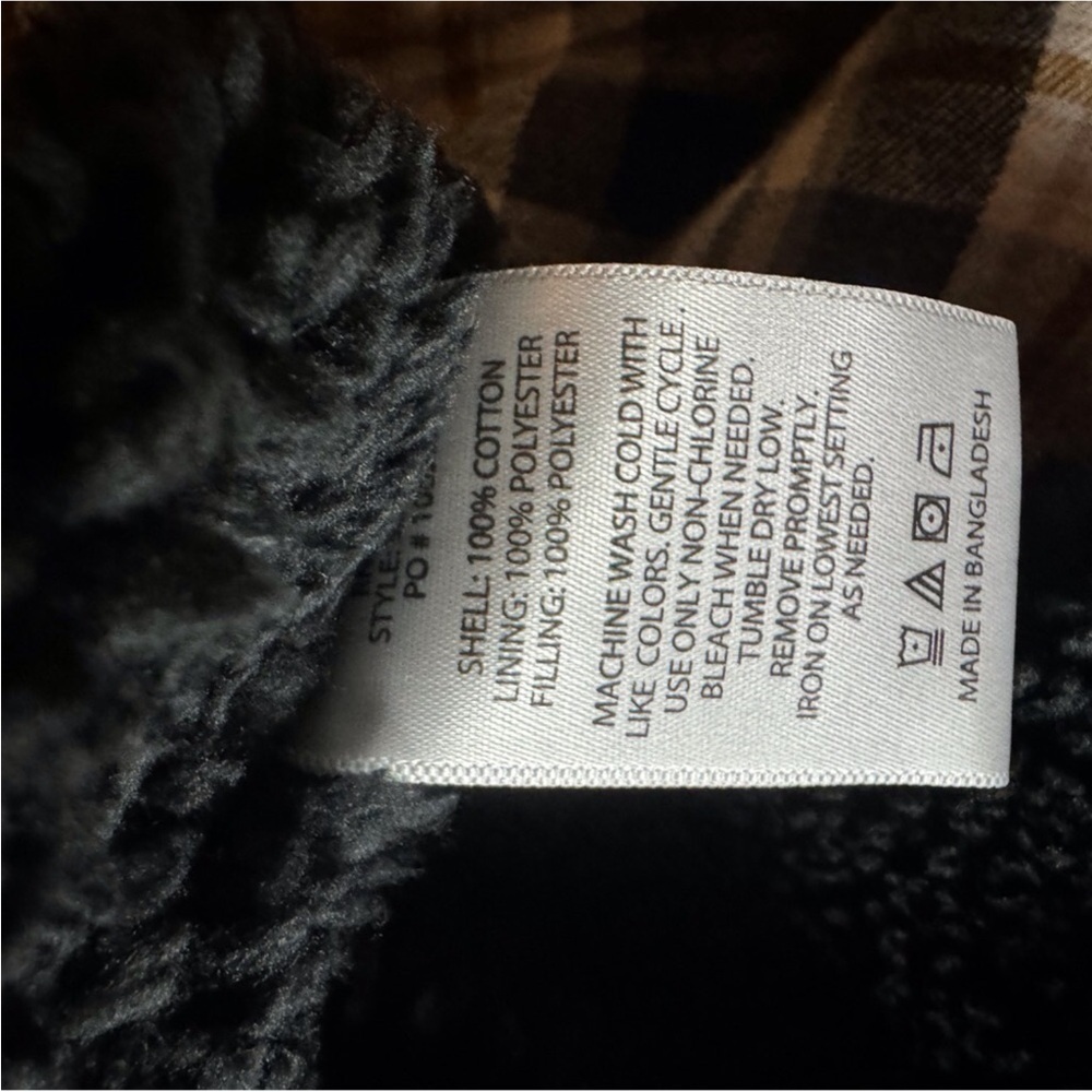 Levi’s plaid flannel shirt / jacket with warm Sherpa lining Size Small - Picture 11 of 11